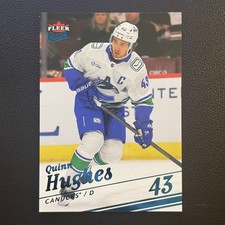 2025-26 UD - Fleer Ultra - Base SP Quinn Hughes 114 Ice 076/100