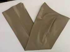 Vintage Cache Dress Pant Women  s Size 10 Khaki Slacks Hidden Front Zipper 30x31