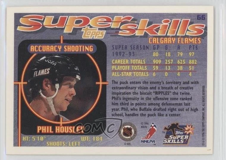 1995-96 Topps Super Skills Phil Housley #66 HOF - Image 2 of 2