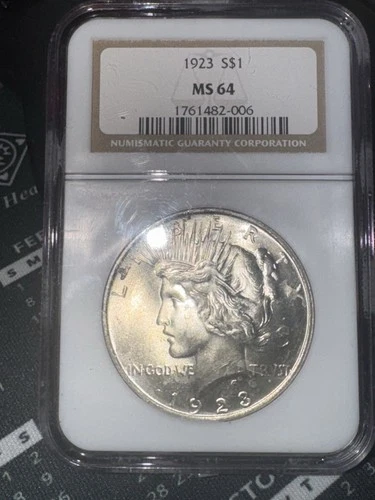 1923 Philadelphia Peace Silver Dollar MS 64