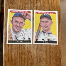 2018 SportKings Sport Kings #1 Ty Cobb Base Card + SP Variant RARE b