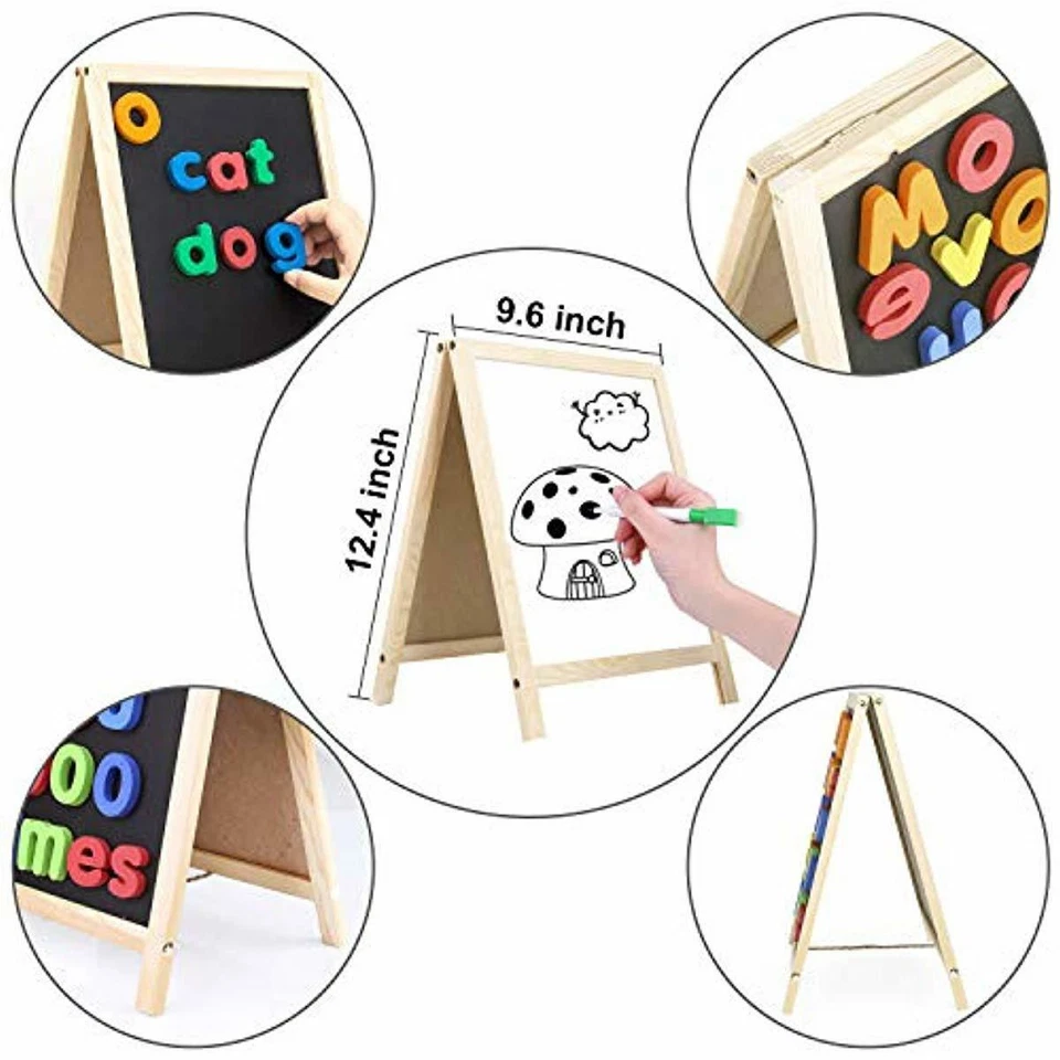 Giftinthebox Magnetic Letters and Numbers for Toddlers with Easels, 133 Pcs ABC - Image 3 of 4