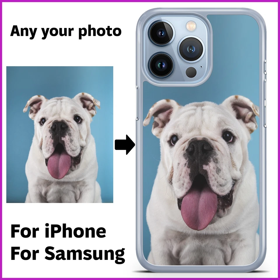 Personalised Hard Phone Case Cover Custom Printed Photo Picture iPhone Samsung - Image 2 of 4