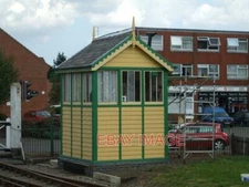 PHOTO  DEREHAM NORTH SIGNAL BOX THE SIGNAL BOX IS NEARING COMPLETION OF ITS REST