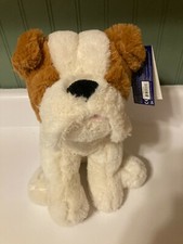 NWT-KELLYTOY Original Large 10  Plush BULLDOG Stuffed Puppy Dog Brand New W/Tags