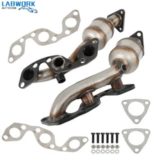 2PCS LH+RH Manifold Catalytic Converter For 2002 2003 2004 Nissan Frontier 3.3L