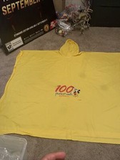 Rare Vintage Walt Disney World Mickey Poncho 100 Years Of Magic Rain Coat XL XXL