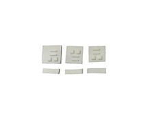 3x COMPLETE WHITE Screw Pads Cover Set for NDSL DS Lite. US Shipper, FREE SHIP 