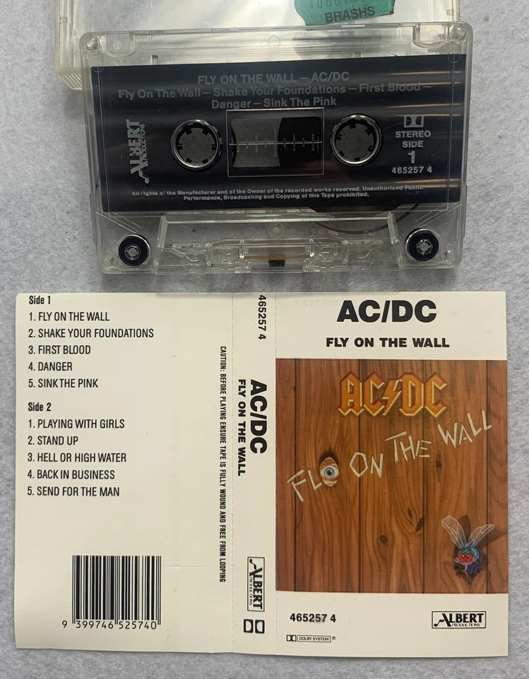 AC/DC – Fly On The Wall, AUS Cassette - Image 2 of 4