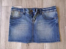 New Yorker Damen Mädchen Minirock 36/S Jeansrock blau Strass Denim Fishbone TOP