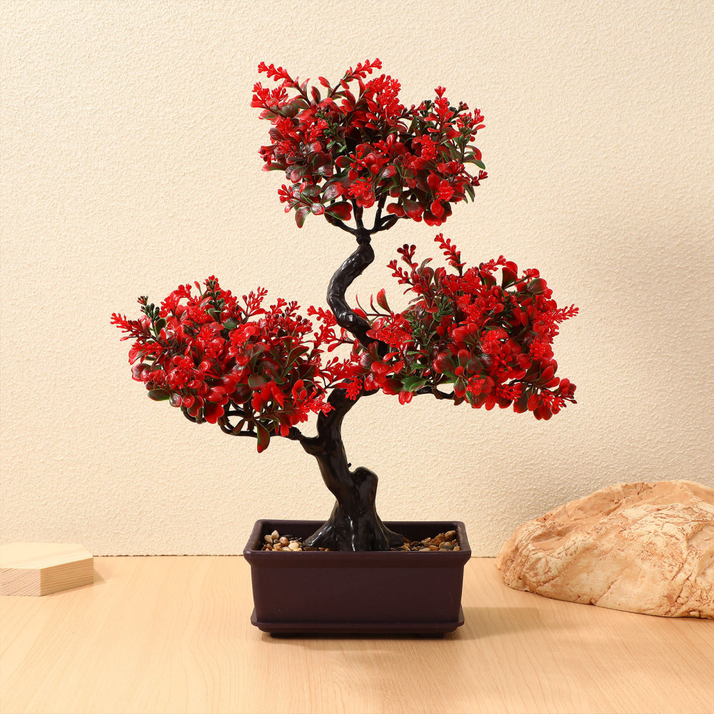 Fake Plants Bonsai Artificial Potted Cafe Decoration Garden