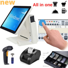 Full KIT BRAND NEW POS ALLINONE System Touch Screen Restaurant Retail Pizza