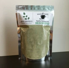 MAXX Organics 8 SUPER FOODS VANILLA CAPPUCCINO POWDER 30 Day Comp Organifi Green