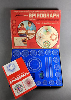 Kenner's Spirograph Vintage 1967 Set with Instructions, Pins, & Tray No Markers