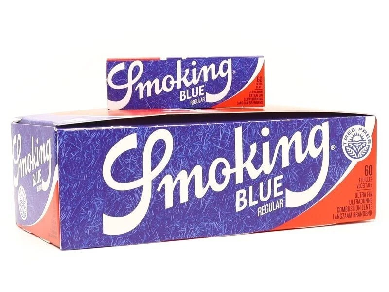 Cartine SMOKING Blu Corte Blue Tree Free Regolari 50 Libretti