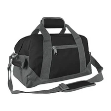 DALIX 14" Small Duffle Bag Two Toned Gym Travel Bag  Assorted Sizes , Colors 