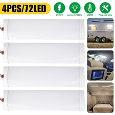 4x 12v Led Interior Lights Roof Ceiling Reading Lamp For Car Rv Camper Trailer