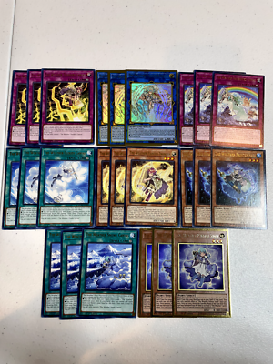 yugioh weather painter deck weather painter snow rainbow mged 24 cards D036