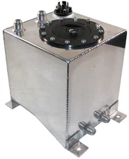 NEW 2 1/2 GALLON STREET/STRIP ALUMINUM FUEL CELL WITH SAFETY FOAM, GAS TANK