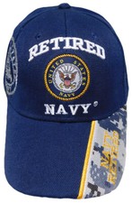Official US Navy Licensed Retired Navy Cap Hat OFFICIALLY LICENSED