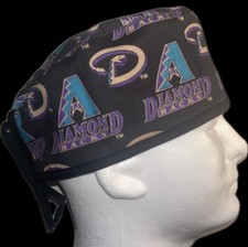 MLB Arizona Diamondbacks Black Scrub Hat Chemo Cap