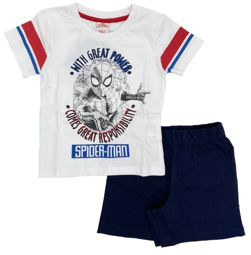 Completo Spiderman T-shirt con pantaloncini da 3 a 7 anni Estate 2022 | eBay