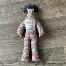 Dammit Doll 12” Plush Stress Reliever Paisley Pattern w/ Navy Hair