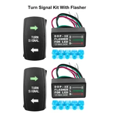 2xUniversal Car Motorcycle LED Flasher Relay 12V 3Pin Turn Signal Blinker Relay