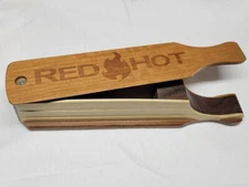 RED HOT CUSTOM ELITE POPLAR / WALNUT & CHERRY TURKEY BOX CALL - NWTF