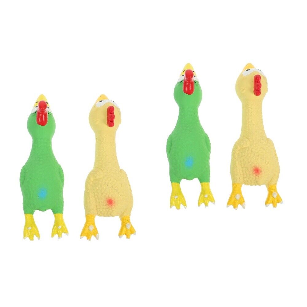 4 piezas juguete para morder perro juego interactivo de búsqueda graznido pollo