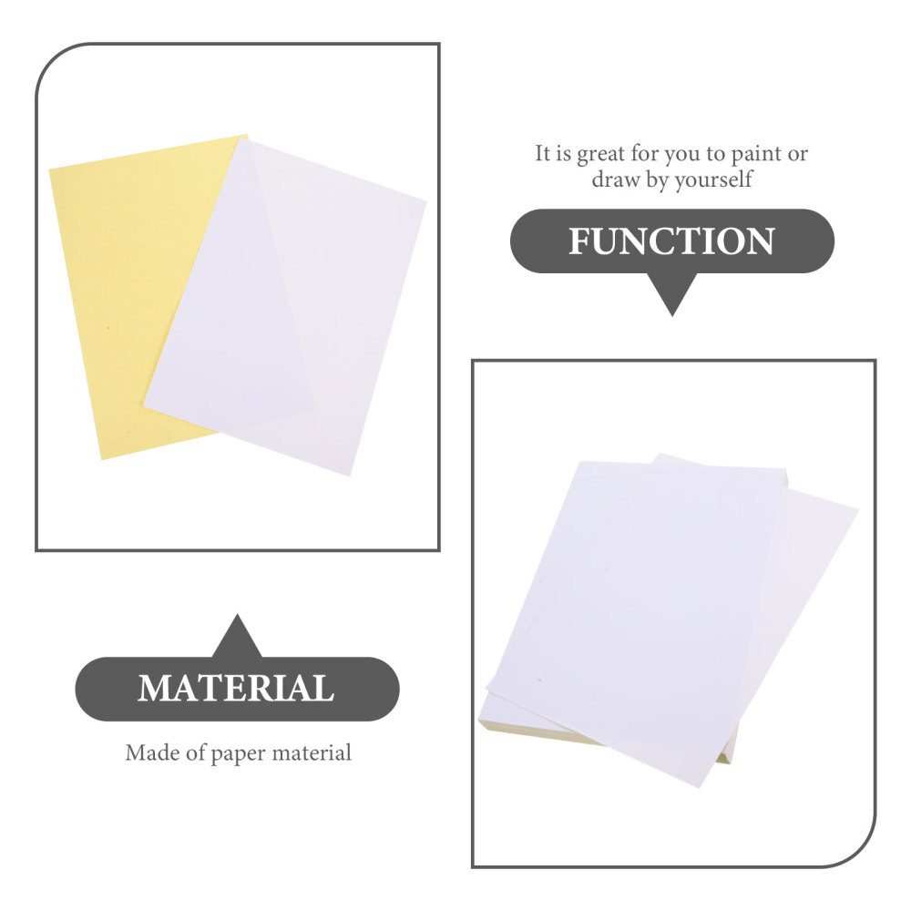100 Sheets Paper Stickers Printer Blank Papers Typing Label Printable