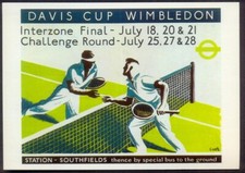 Modern Postcard: Wimbledon Tennis - Underground to Southfields Station (LTM557)