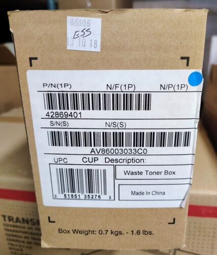 NUOVA SCATOLA TONER DI SCARICO OEM OEM originale OKI 9600 C9800 serie bottiglia 42869401 Okidata - Foto 2 di 2