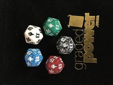 Life Counters / Spindowns Planeswalker Set Completo (5 Pezzi) Dadi Magic MTG