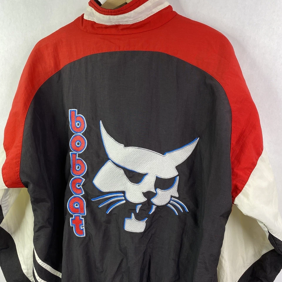 VTG Bob Cat Construction Jacket 80s/90s Workwear Windbreaker K Way Size Medium - Image 2 of 4