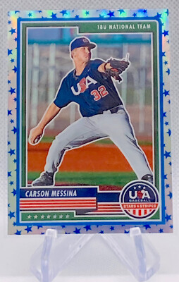 2023 USA Stars & Stripes Carson Messina Stars Prizm #10 - USA 18U National Team
