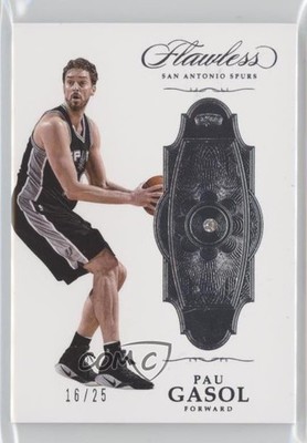 2016-17 Panini Flawless 16/25 Pau Gasol #81 HOF 3d3