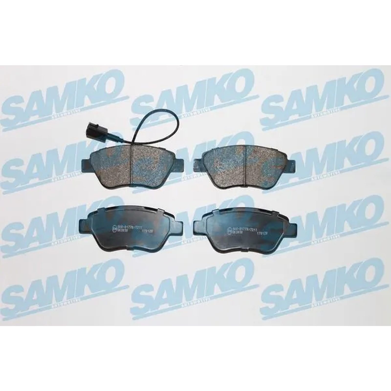 1x ORIGINAL® SAMKO Bremsbelagsatz, Scheibenbremse Vorne für Fiat GRANDE PUNTO