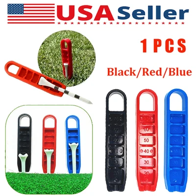 Golf Tee Height Tool Adjustable Consistent Training Aid for Driving And Irons