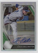 2021 Panini Prizm Draft Picks Silver Owen Kellington #PDP102 Auto rf2