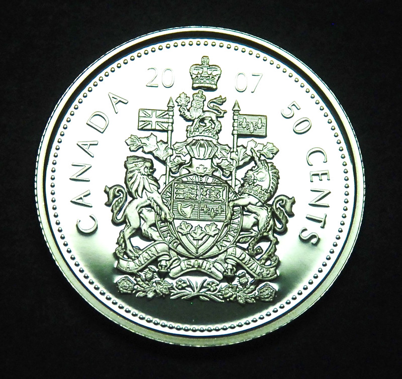 2007 proof silver Canadian 50¢ from the proof set- gorgeous coin
