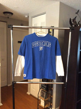 Tampa Bay Lightning Blue Short and Long Sleeve Combined Shirt Adult Large