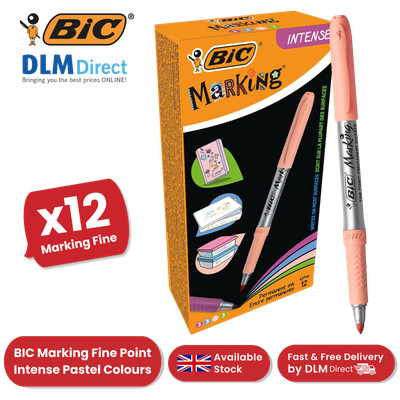 BIC Markierung feine Spitze verschiedene intensive Pastellfarben