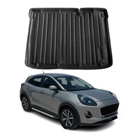 Kofferraumwanne Laderaumwanne FüR Ford Puma 2019-2026 Untere Gummi TPE Schwarz