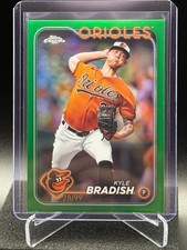 Kyle Bradish 2024 Topps Chrome Green Refractor #28/99 - Baltimore Orioles