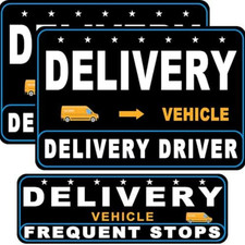 3 Pack Delivery Driver Magnet for Car, Reflective Heavy Duty Delivery Car Magnet