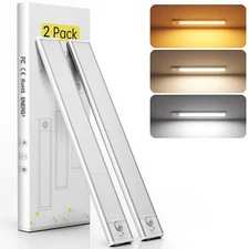 Under Cabinet Lights, Motion Sensor Magnetic LED Light, 12 inch 1500mAh Recha...