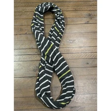 Michael Stars Gray/White/Yellow Infinity Scarf - EUC!