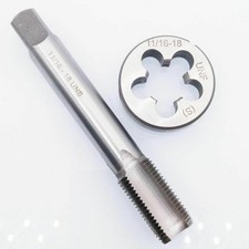 1set HSS 11/16-18 UNS Tap 11/16-18 UNF Die Right Hand Threading Tools