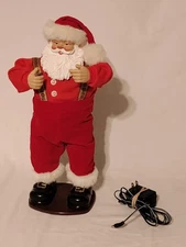 Vtg Christmas Fantasy Ltd 1998 Musical Dancing Santa Jingle Bell Rock TESTED GUC